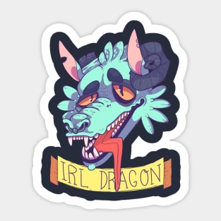 irl dragon Sticker